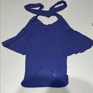 Express Blue Blousy Shirt